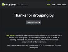 Tablet Screenshot of bvoiceover.com